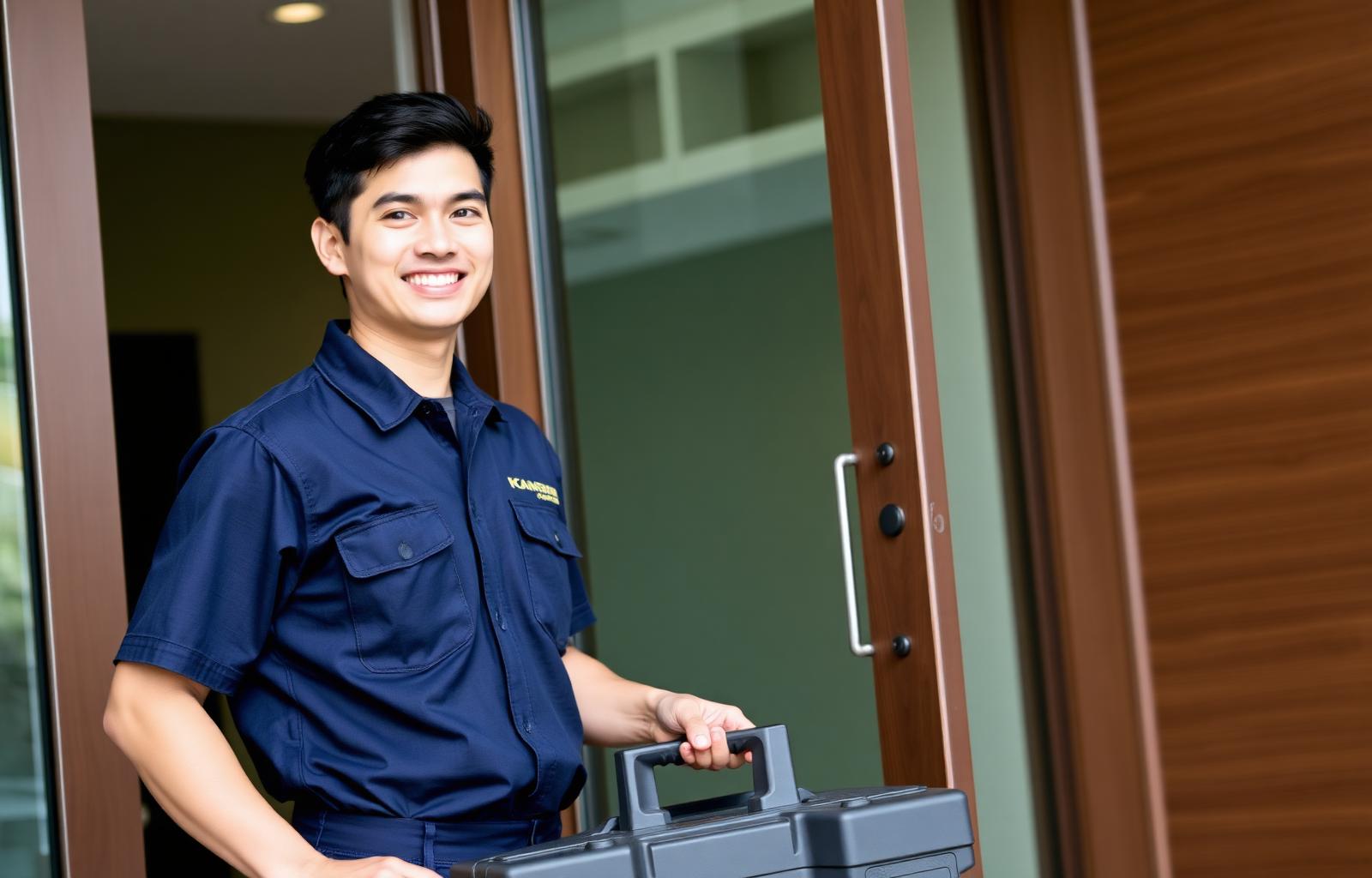 Teknisi Profesional Datang ke Lokasi